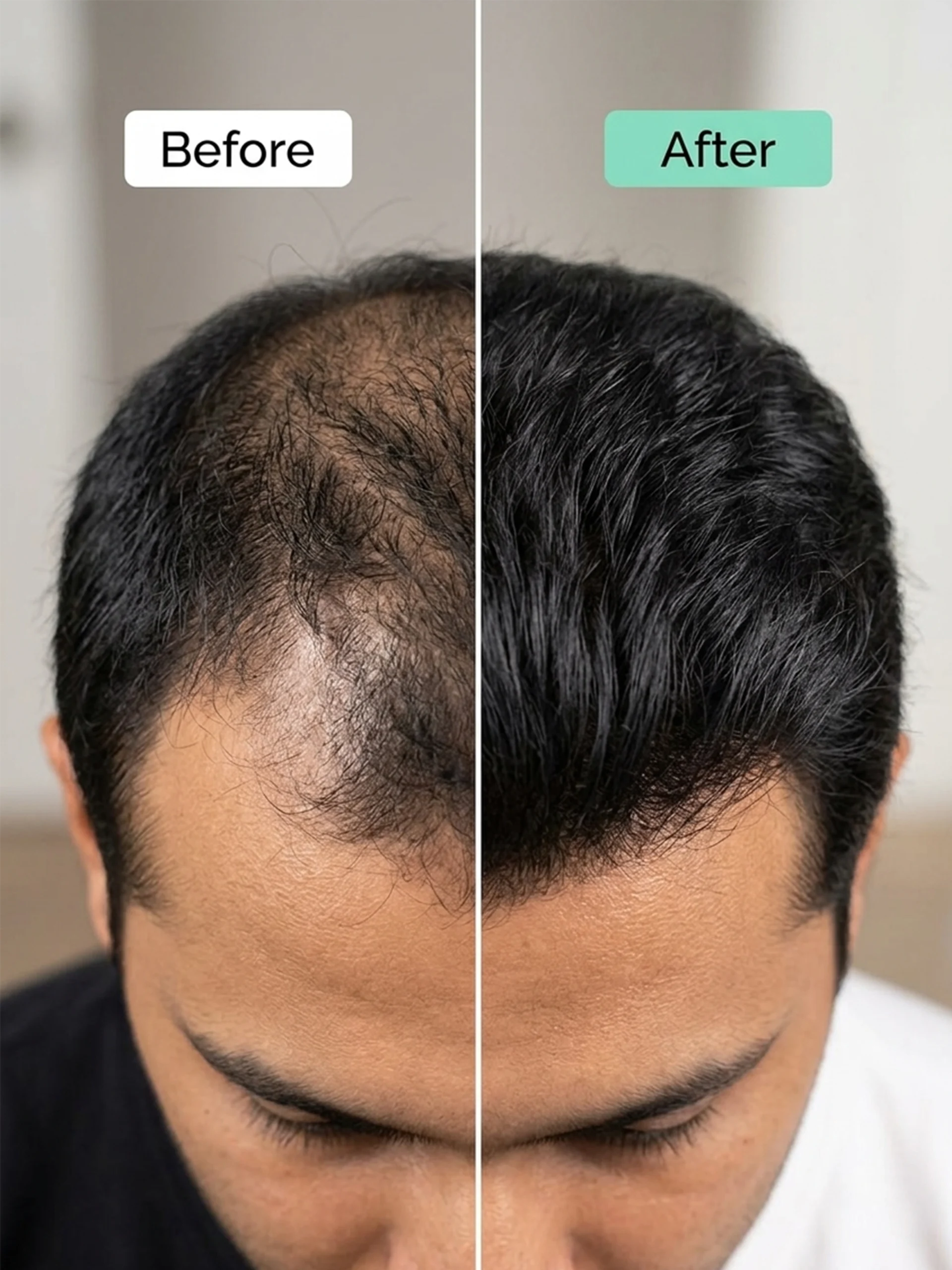 ROKPAR hair care comparison illustration